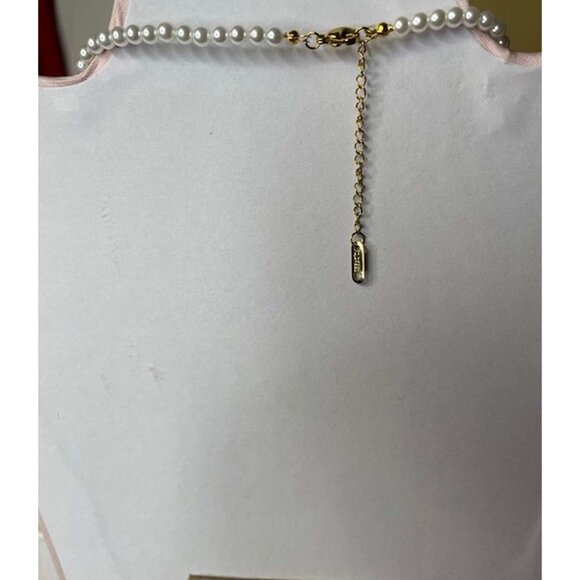 Faux Pearl with Gold Ball Necklace - Picture 4 of 5